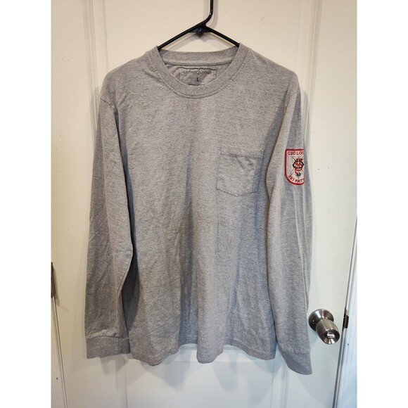 Men's Carbon 2 Cobalt Long Sleeve Crewneck Ski Patrol T-shirt XL Gray - Picture 1 of 5